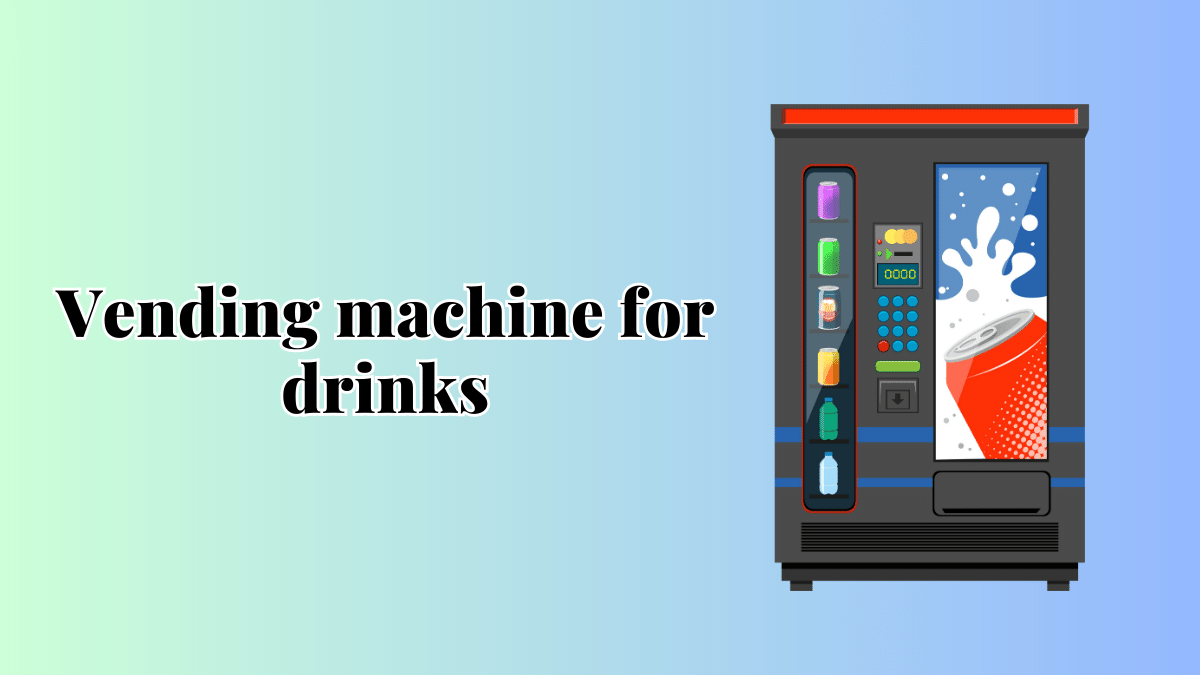 Vending machine for drinks