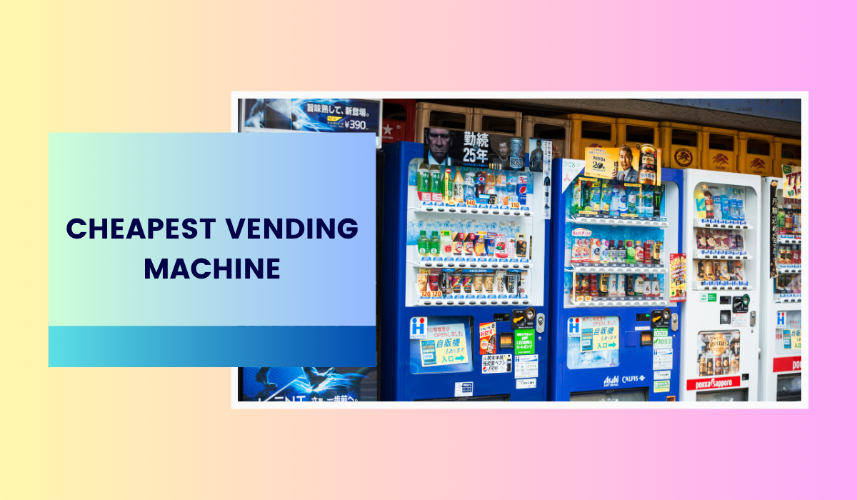Unveil the secret to cutting costs without cutting corners with the cheapest vending machine on the market.